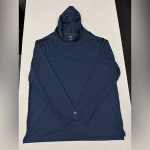 DSG - XL - Blue Ultralight Hooded Long-sleeve Shirt Men's